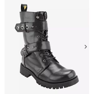 New! Volatile Double Strap Combat‎ Boots